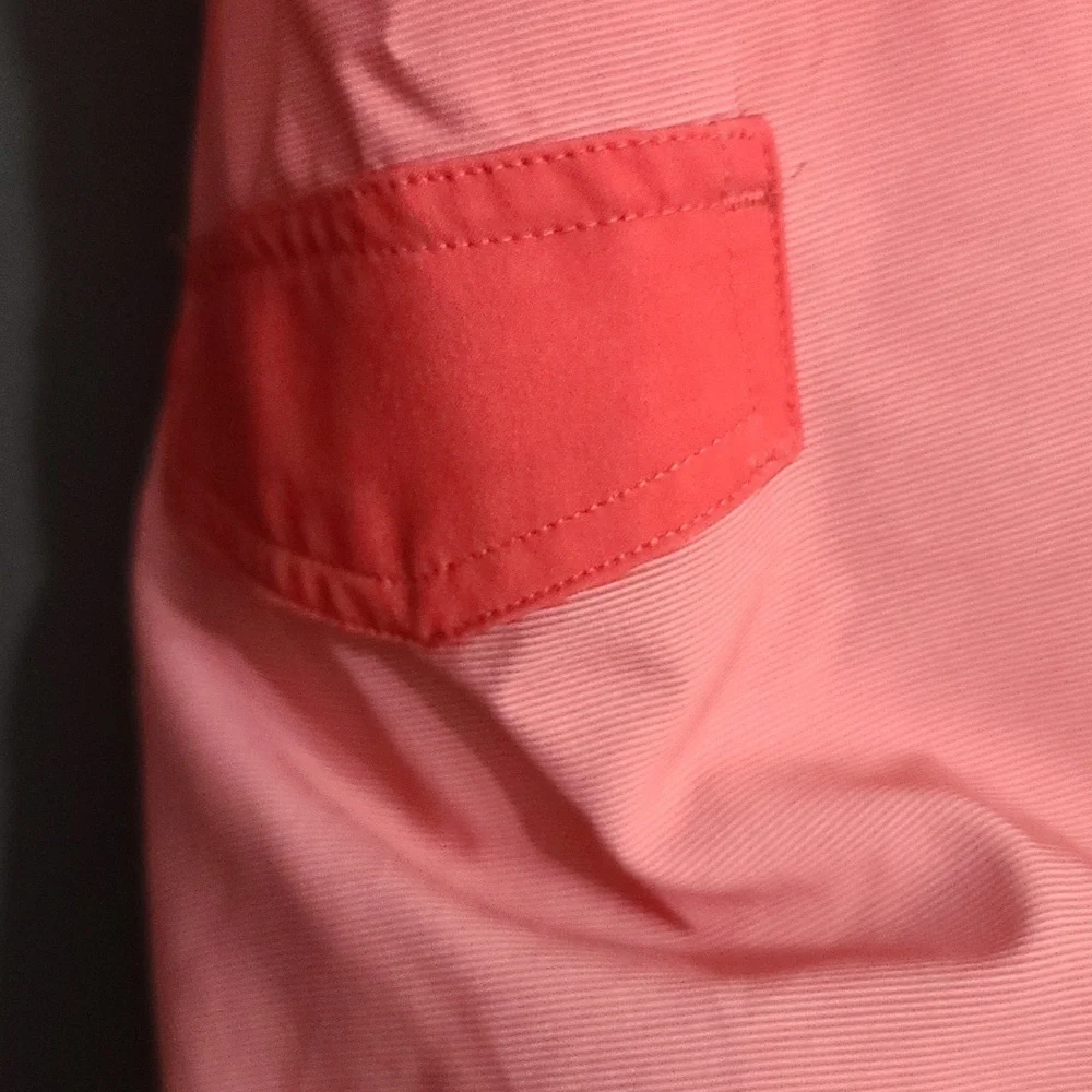 Ocean Coast Mens Board Shorts Swim Reddish Orange Ombre Ties Pocket Size‎ XL EUC